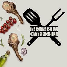 Load image into Gallery viewer, GRILLING UTENSILS - Steel Sign, Multiple Sizes and Colors Available