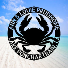 Load image into Gallery viewer, CRAB RING Monogram - Steel Sign, Multiple Sizes and Colors Available