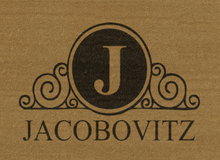 Load image into Gallery viewer, Family Name in a Scroll Flourish Personalized Door Mat - Great Gift For New Homeowners -- Multiple Sizes