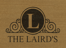 Load image into Gallery viewer, Family Name in a Scroll Flourish Personalized Door Mat - Great Gift For New Homeowners -- Multiple Sizes