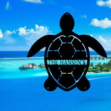 Load image into Gallery viewer, TURTLE Monogram - Steel Sign, Multiple Sizes and Colors Available
