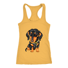 Load image into Gallery viewer, Dachshund Ladies Racerback Tank Multi Colors Free Shipping