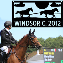 Load image into Gallery viewer, CLOUDY SKY HORSES Monogram - Steel Sign, Multiple Sizes and Colors Available