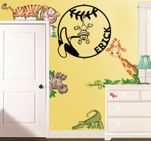 Load image into Gallery viewer, Monkey Around Monogram - Steel Sign, Baby Infant Nursery Shower Gift Multiple Sizes & Colors