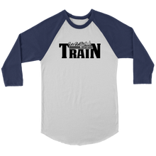Load image into Gallery viewer, Let's Roll - Train, 3/4 Raglan Sleeve Unisex Shirt, Multiple Colors, Shipping Included