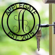 Load image into Gallery viewer, BREEZY Monogram and Custom Text Steel Sign, Multiple Colors and Sizes