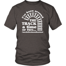 Load image into Gallery viewer, Been Around The Track Mens Unisex T-Shirt, Multiple Colors, Extended Sizes, Shipping Included