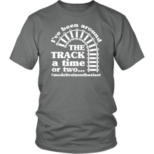 Load image into Gallery viewer, Been Around The Track Mens Unisex T-Shirt, Multiple Colors, Extended Sizes, Shipping Included