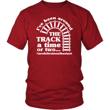 Load image into Gallery viewer, Been Around The Track Mens Unisex T-Shirt, Multiple Colors, Extended Sizes, Shipping Included