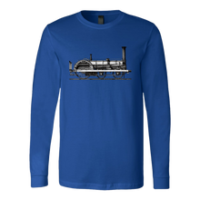 Load image into Gallery viewer, Vintage Locomotive Unisex Long Sleeve T-Shirt Extended Sizes Available Shipping Included