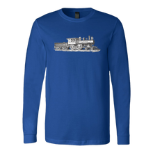 Load image into Gallery viewer, Vintage Locomotive Unisex Long Sleeve T-Shirt Extended Sizes Available Shipping Included