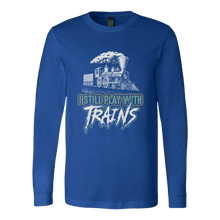 Load image into Gallery viewer, I Still Play With Trains - Unisex Long Sleeve T-Shirt, Multi Colors, Extended Sizes, Shipping Included