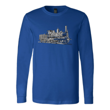 Load image into Gallery viewer, Vintage Locomotive Unisex Long Sleeve T-Shirt Extended Sizes Available Shipping Included