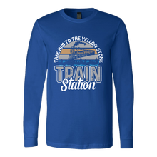 Load image into Gallery viewer, Take Him to the Train Station - Men's/Unisex Long Sleeve T-Shirt, Multi Colors, Extended Sizes, Shipping Included