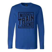 Load image into Gallery viewer, Model Train Legend - Unisex Long Sleeve T-Shirt, Multi Colors, Extended Sizes, Shipping Included