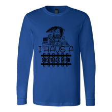 Load image into Gallery viewer, One Track Mind - Unisex Long Sleeve T-Shirt, Multi Colors, Extended Sizes, Shipping Included