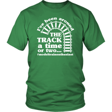 Load image into Gallery viewer, Been Around The Track Mens Unisex T-Shirt, Multiple Colors, Extended Sizes, Shipping Included