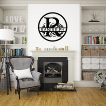 Load image into Gallery viewer, CLASSIC SPLIT CIRCLE Monogram - Steel Sign, Multiple Colors and Sizes