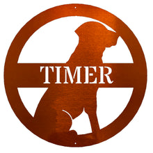 Load image into Gallery viewer, Critter Collection LAB Monogram Wall Art, Laser Cut Steel, Multi Sizes and Colors, Customized