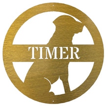 Load image into Gallery viewer, Critter Collection LAB Monogram Wall Art, Laser Cut Steel, Multi Sizes and Colors, Customized