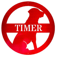 Load image into Gallery viewer, Critter Collection LAB Monogram Wall Art, Laser Cut Steel, Multi Sizes and Colors, Customized