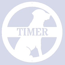 Load image into Gallery viewer, Critter Collection LAB Monogram Wall Art, Laser Cut Steel, Multi Sizes and Colors, Customized