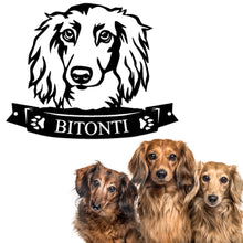 Load image into Gallery viewer, Cutie Dachshund Face You Must Have!  - Steel Sign. Multi colors & sizes available. Short, long hair, wire hair versions!