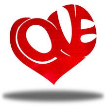 Load image into Gallery viewer, Groovy Kind of LOVE Heart, Laser Cut Steel Sign, Perfect Valentine's Gift in Multi Sizes & Colors