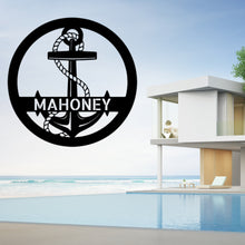 Load image into Gallery viewer, ELABORATE ANCHOR - Steel Sign, Multiple Sizes and Colors Available