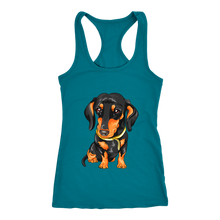 Load image into Gallery viewer, Dachshund Ladies Racerback Tank Multi Colors Free Shipping