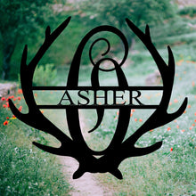 Load image into Gallery viewer, ANTLER Monogram - Steel Sign, Multiple Sizes and Powder Coat Colors