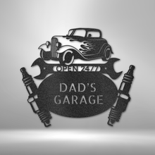 Load image into Gallery viewer, Hot Rod Mechanic Monogram - Steel Sign