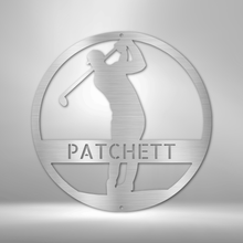 Load image into Gallery viewer, GOLFER Monogram - Laser Cut Steel Sign in Multiple Colors and Sizes