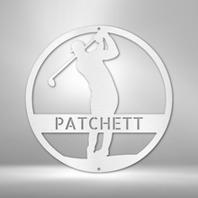 Load image into Gallery viewer, GOLFER Monogram - Laser Cut Steel Sign in Multiple Colors and Sizes