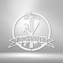 Load image into Gallery viewer, TOOL MAN Monogram - Steel Sign, Multiple Sizes and Colors Available