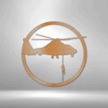 Load image into Gallery viewer, Helicopter Drop - Steel Sign