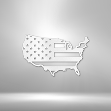 Load image into Gallery viewer, USA FLAG - Steel Sign, Multiple Sizes and Colors Available