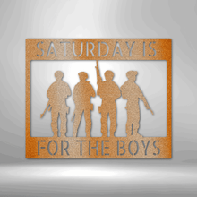 Load image into Gallery viewer, SOLDIER MONOGRAM - Steel Sign, Multiple Sizes and Colors Available