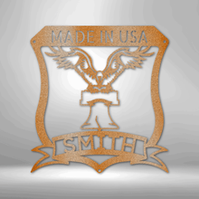 Load image into Gallery viewer, LIBERTY EAGLE - Steel Sign, Multiple Sizes and Colors Available