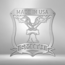 Load image into Gallery viewer, LIBERTY EAGLE - Steel Sign, Multiple Sizes and Colors Available