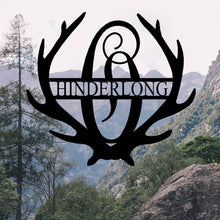 Load image into Gallery viewer, ANTLER Monogram - Steel Sign, Multiple Sizes and Powder Coat Colors