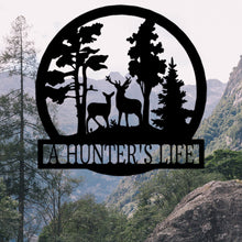 Load image into Gallery viewer, DEER IN THE WOODS - Steel Sign, Multiple Sizes and Colors Available