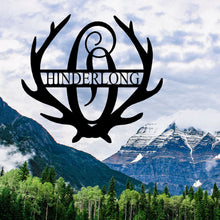Load image into Gallery viewer, ANTLER Monogram - Steel Sign, Multiple Sizes and Powder Coat Colors