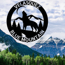 Load image into Gallery viewer, HOWLING WOLF Monogram - Steel Sign, Multiple Sizes and Powder Coat Colors