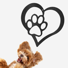 Load image into Gallery viewer, Paw of Love - Steel Sign, Multi Sizes and Colors for Dog Lovers Rescue Foster Pups
