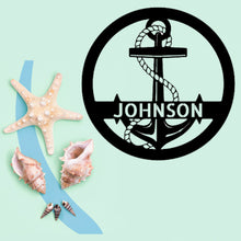 Load image into Gallery viewer, ELABORATE ANCHOR - Steel Sign, Multiple Sizes and Colors Available