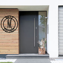 Load image into Gallery viewer, BREEZY Monogram and Custom Text Steel Sign, Multiple Colors and Sizes