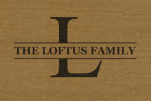 Load image into Gallery viewer, Monogram Plus Name Personalized Door Mat - Great Gift For New Homeowners -- Multiple Sizes