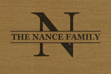 Load image into Gallery viewer, Monogram Plus Name Personalized Door Mat - Great Gift For New Homeowners -- Multiple Sizes