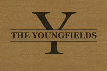 Load image into Gallery viewer, Monogram Plus Name Personalized Door Mat - Great Gift For New Homeowners -- Multiple Sizes